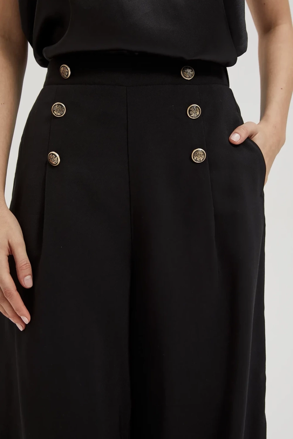 Women's trousers MOODO - black