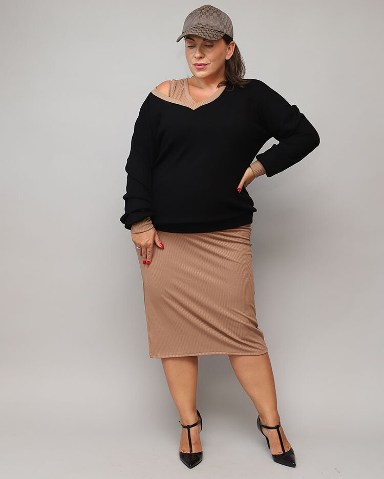 Resti Casual women's set in black and brown