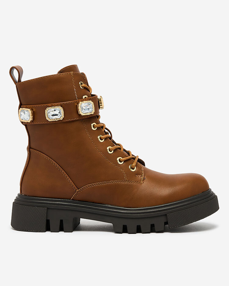 Resti Brown women&#039;s Futiti flat heel bagger boots