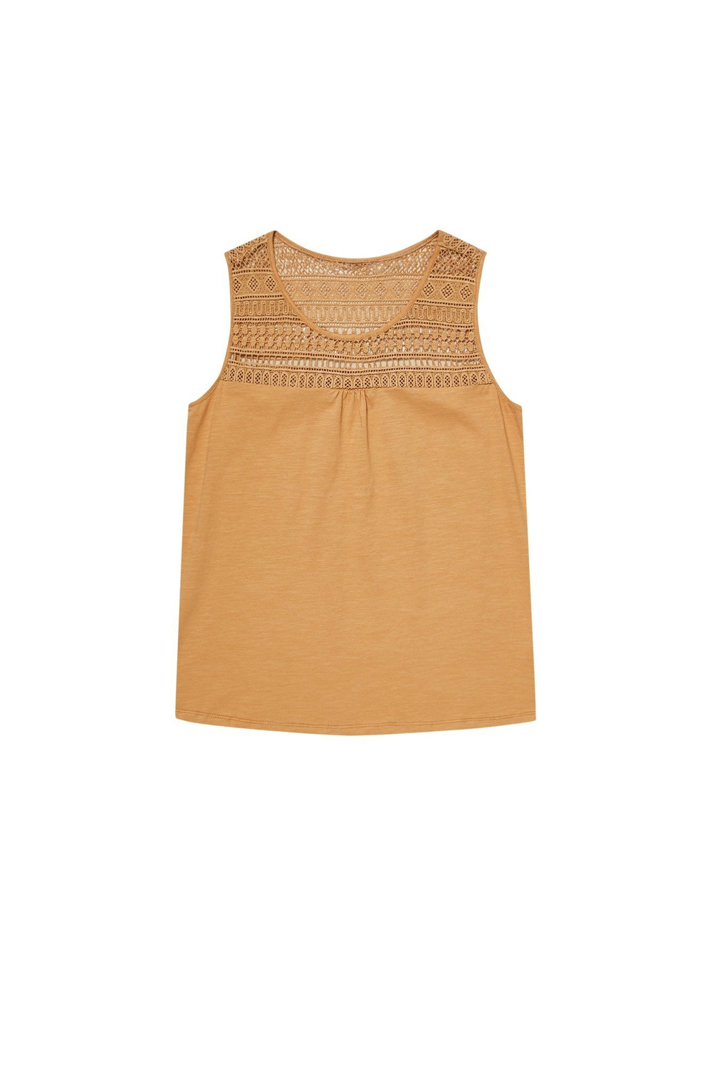 Marisse Top With Openwork Decoration L-Ts-3455 Golden Beige