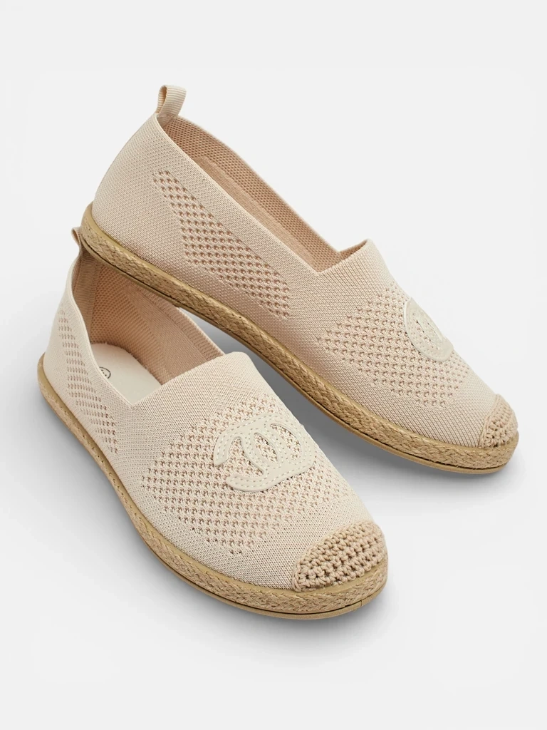 Dámske slip-on topánky s jutovou podrážkou