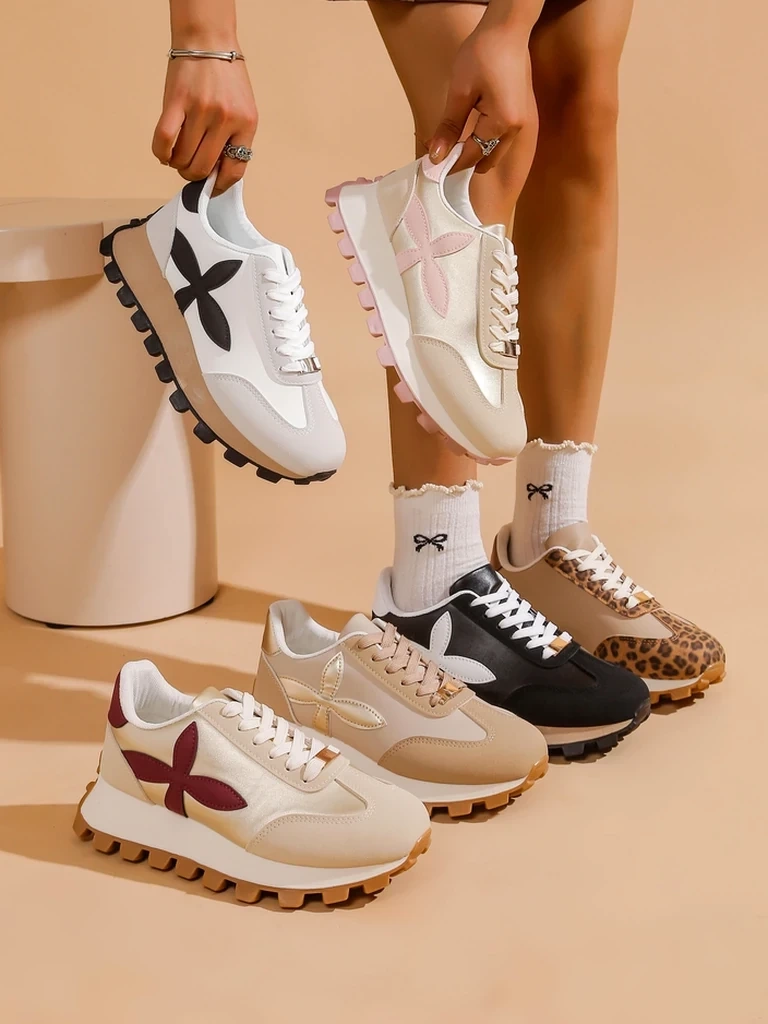 Resti Women's sporty sneakers on a thicker sole Aloqa