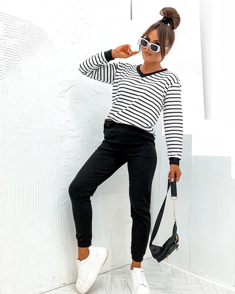 Resti Women's striped cotton set