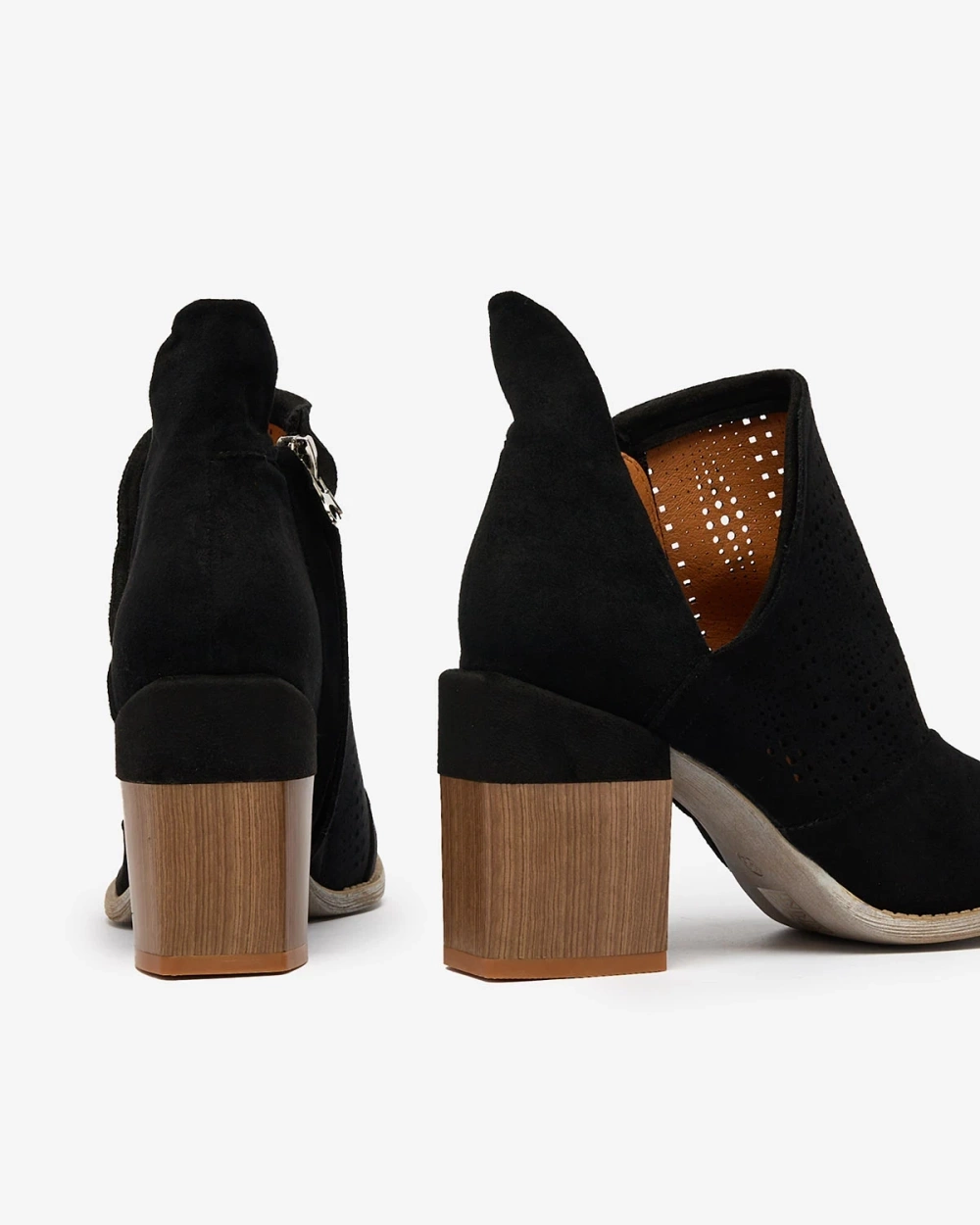 Resti Openwork post boots in black Revivela