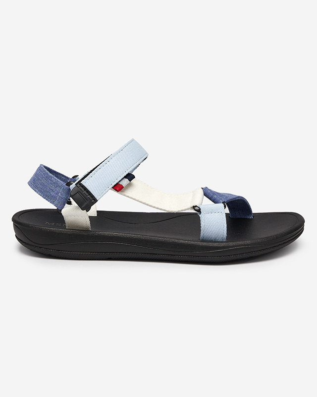 Resti Women's blue fabric sandals Ojo- Footwear