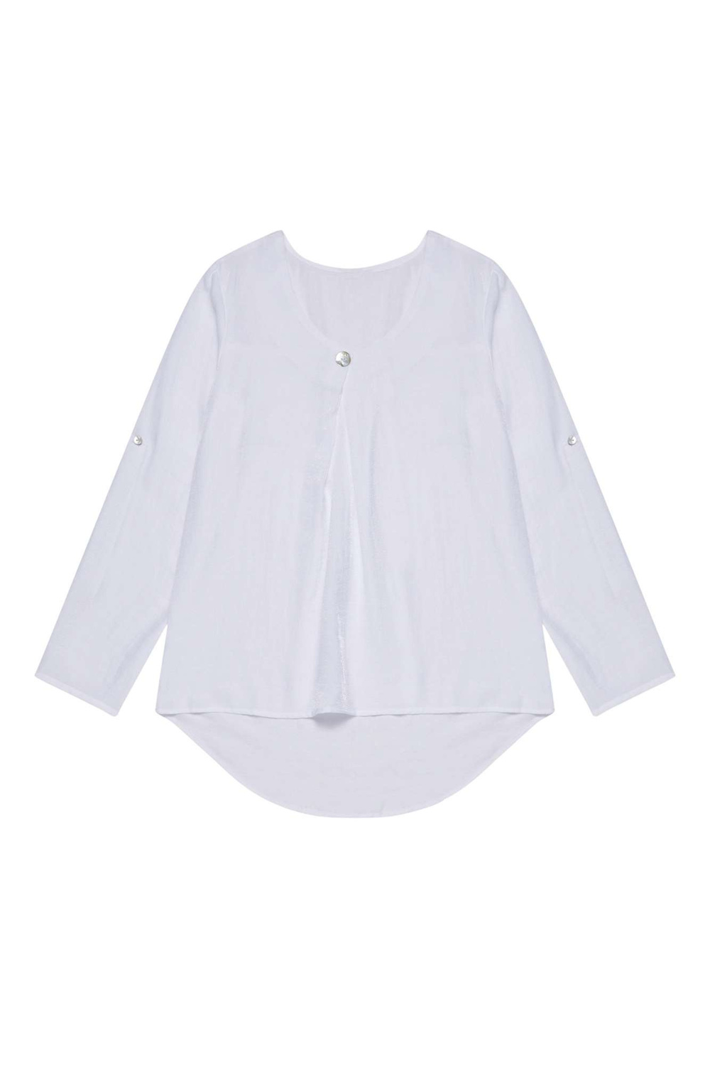 Marisse Smooth Viscose Shirt L-Ko-3705 White