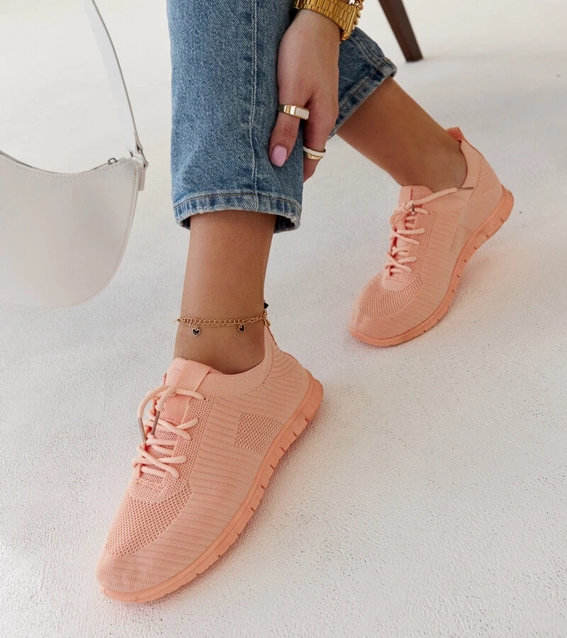 Gemre Sneakers roz din material Erminio