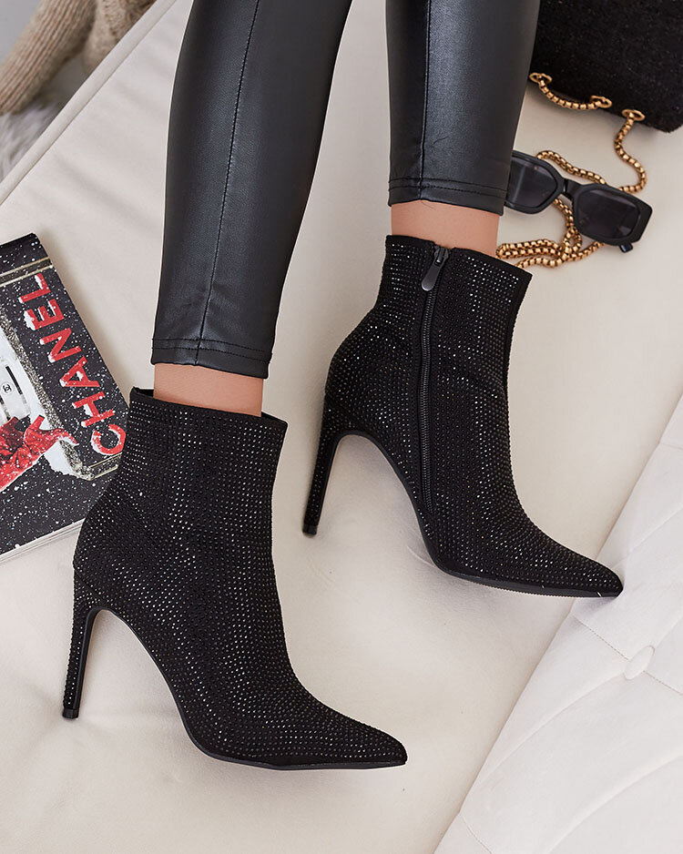 Resti Women&#039;s Lekirisa Zirconia Stiletto Boots