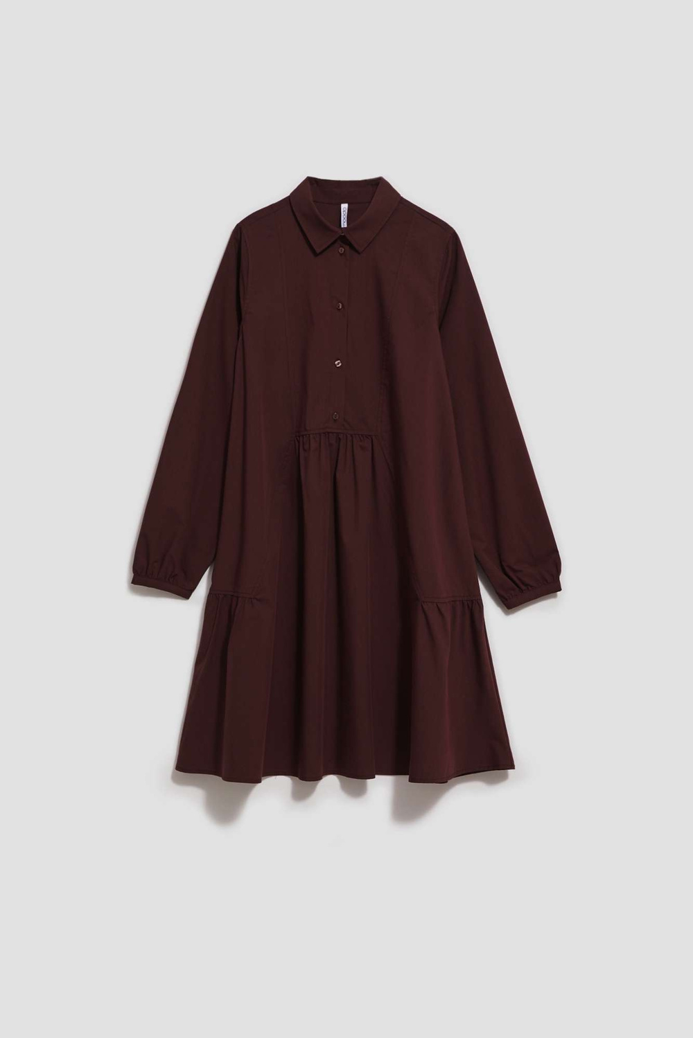 Marisse Brown Shirt Dress