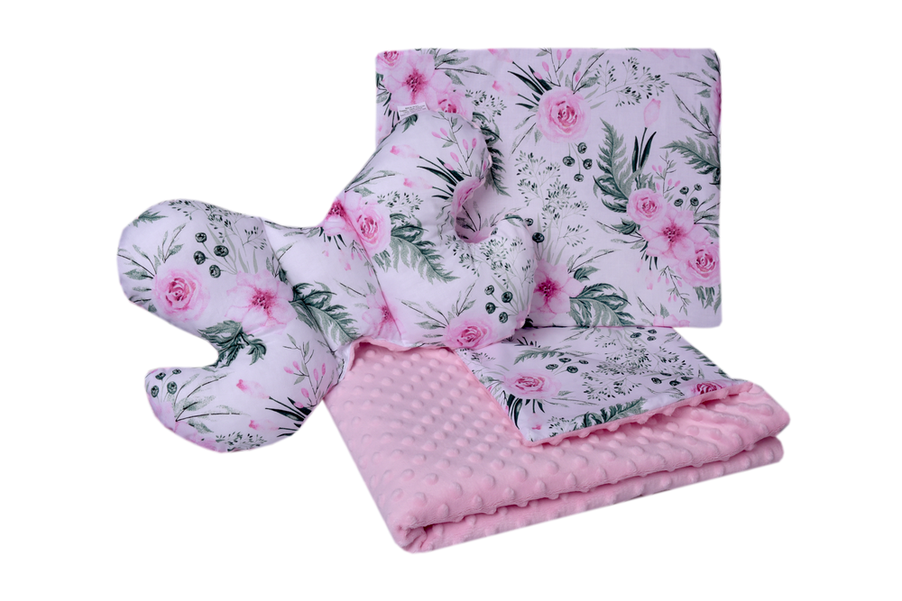 Medi Partners Set of a quilt with a pillow for a stroller