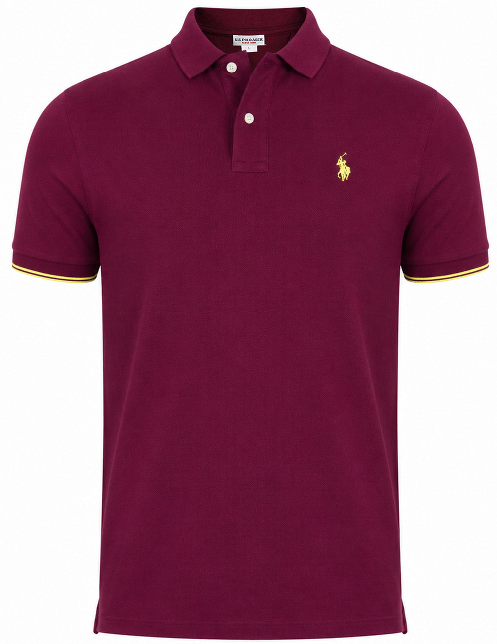 Pánské burgundy polo triko
