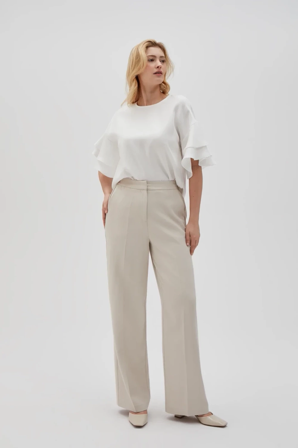 Marisse Women's Trousers L-Sp-4607 L.Beige