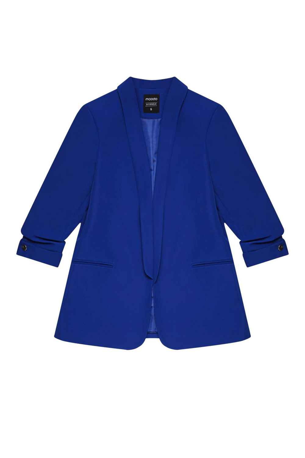 Women&#039;s jacket with ruffle sleeves
