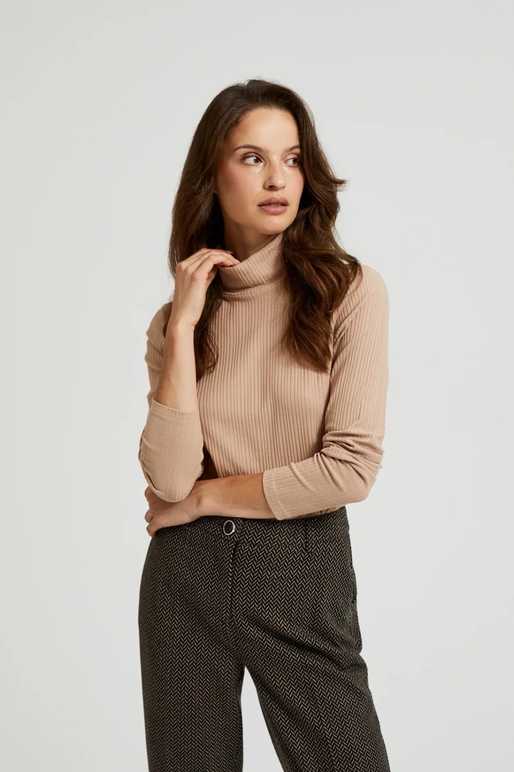 Marisse Women&#039;s Blouse Z-Ts-4514 L.Brown