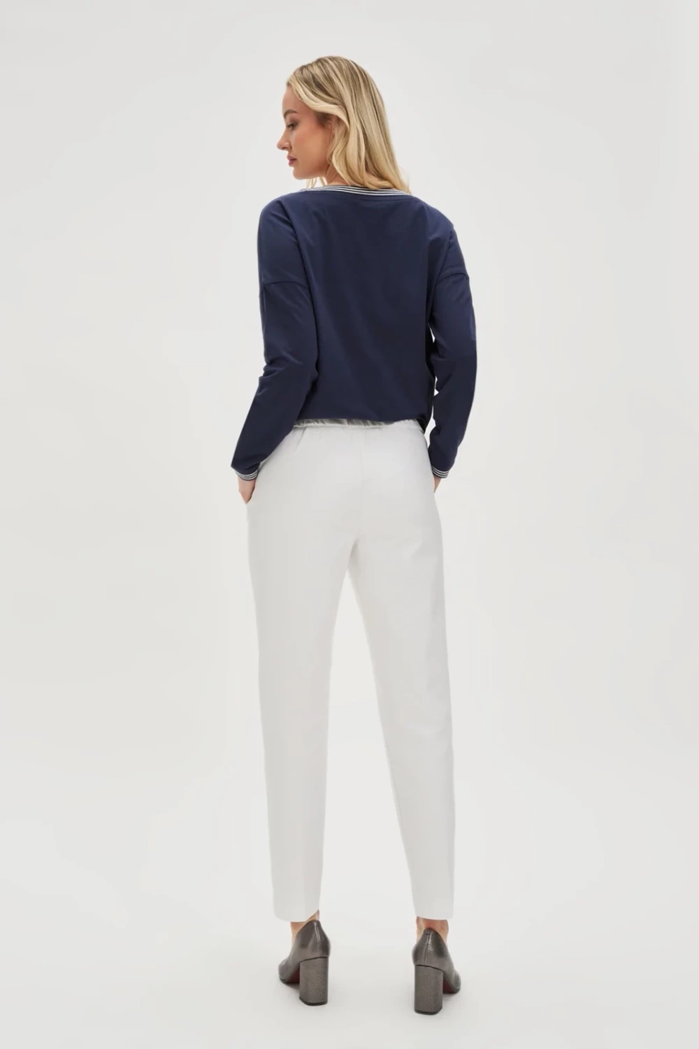 Marisse Women's Trousers L-Sp-4614 White