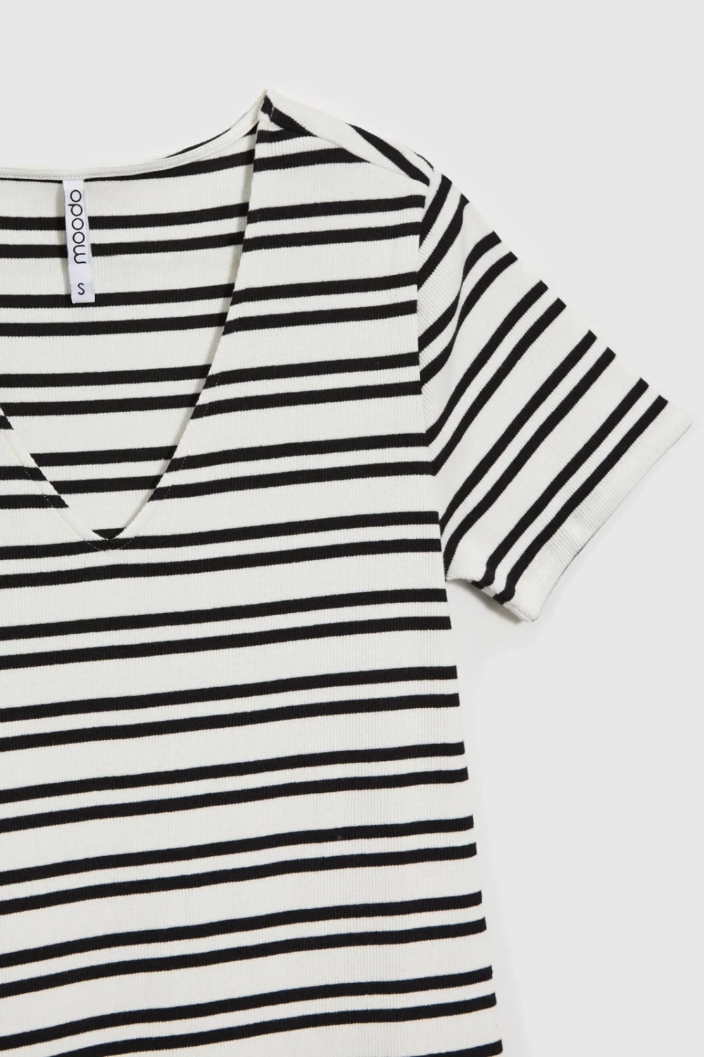 Marisse Ecru Striped Cotton Dress