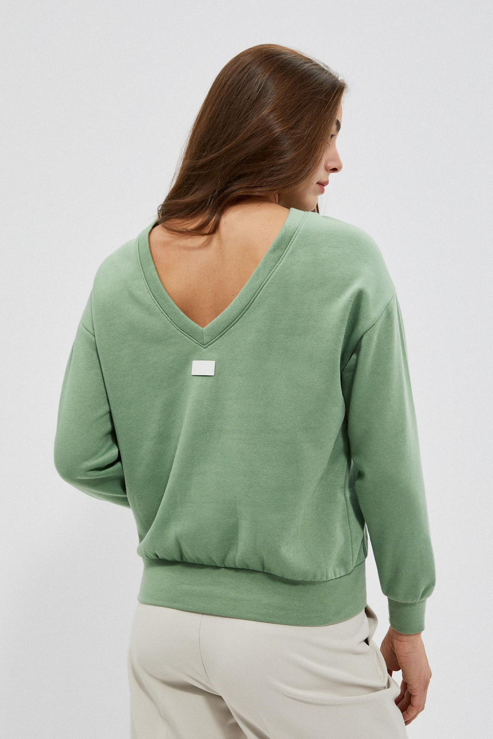 WOMEN'S SWEATSHIRT L-BL-4001 OLIVE