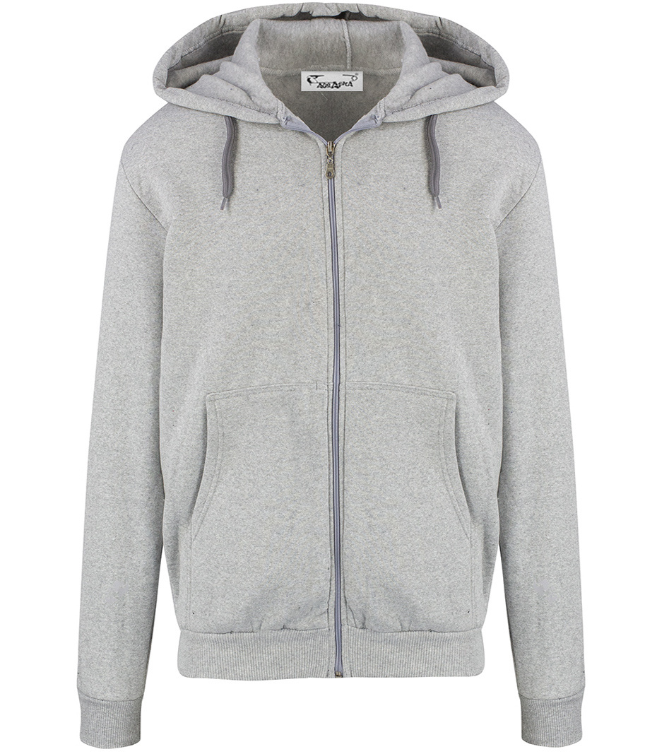 Pri Men's warm sweatshirt with a hood, plain, one-color