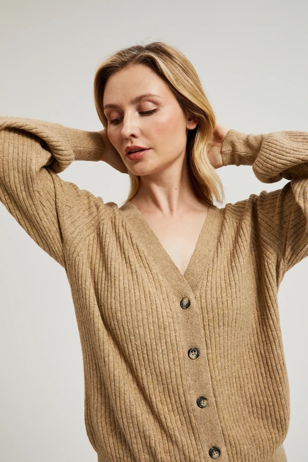 Marisse Women's Sweater Z-Sw-4531 Beige Mel