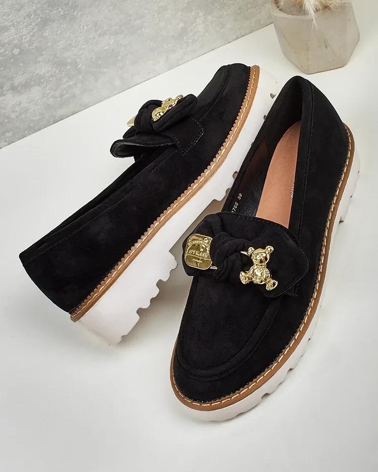 Resti Women's moccasins with bow Ezizer