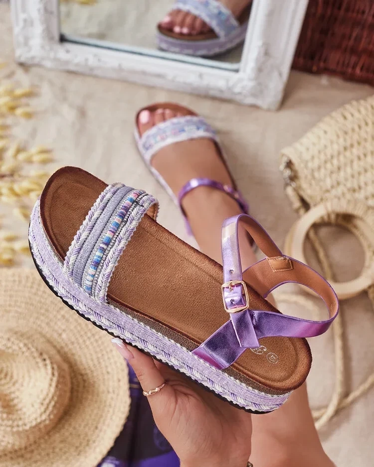 Resti Royalfashion Women's Embroidered Mussir Sandals