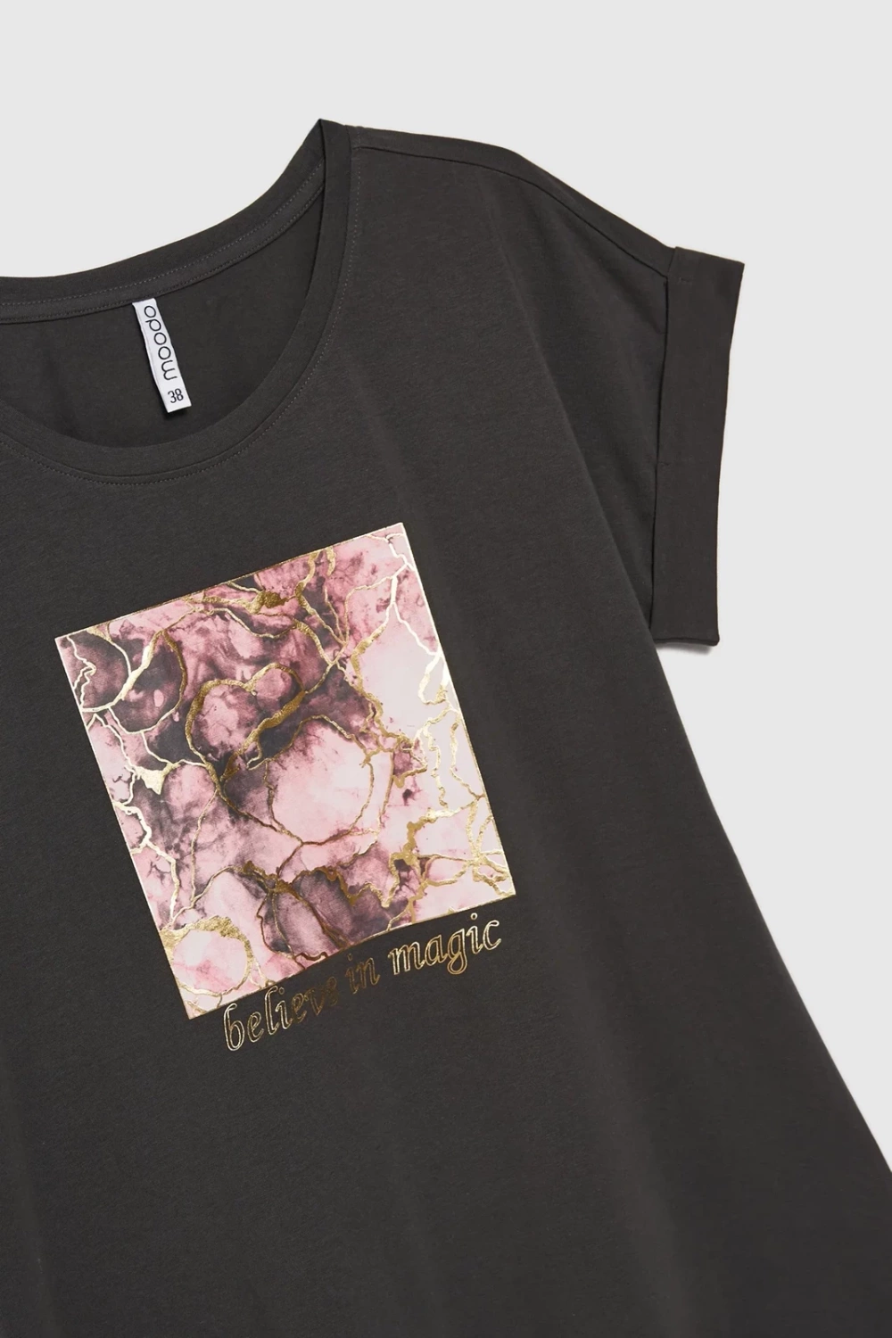 Marisse Women's T-Shirt L-Ts-4630 Grey
