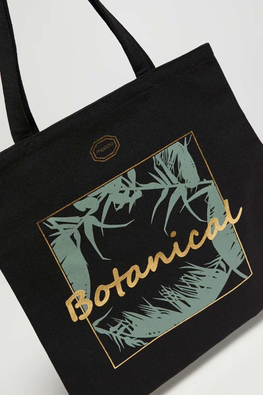 Marisse Black Shopper Bag With Inscription
