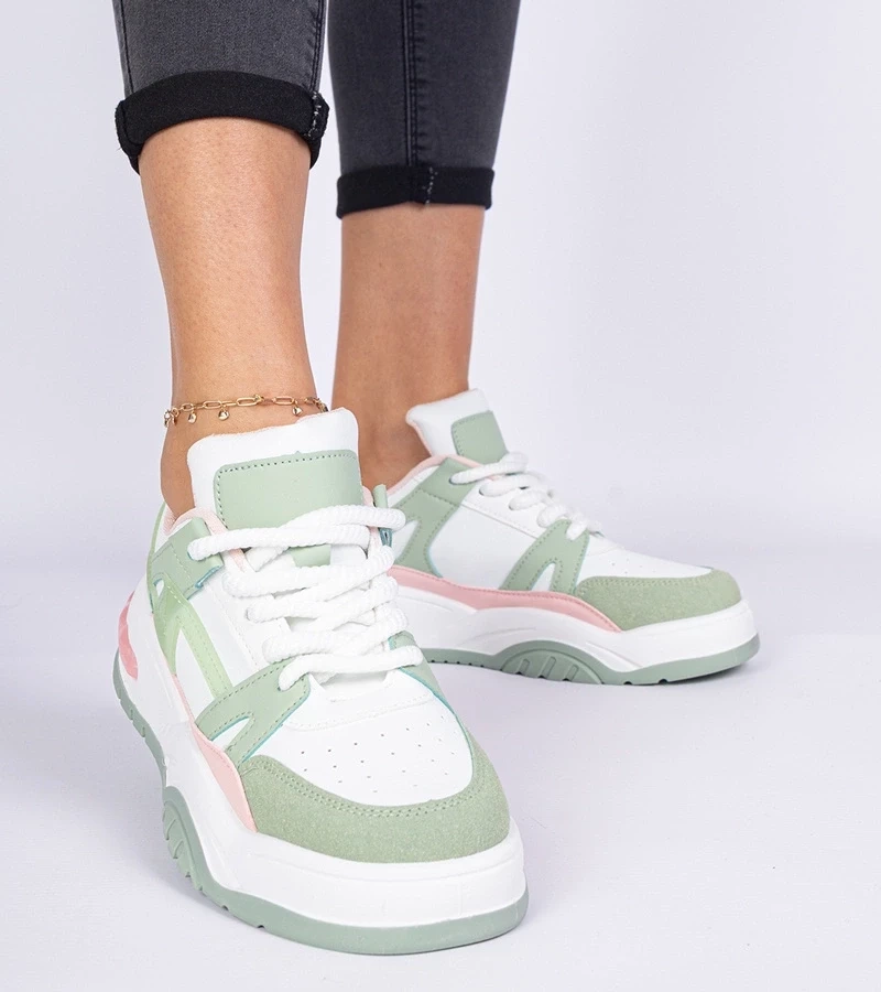 Gemre Adidași verzi cu șireturi groase Luciana