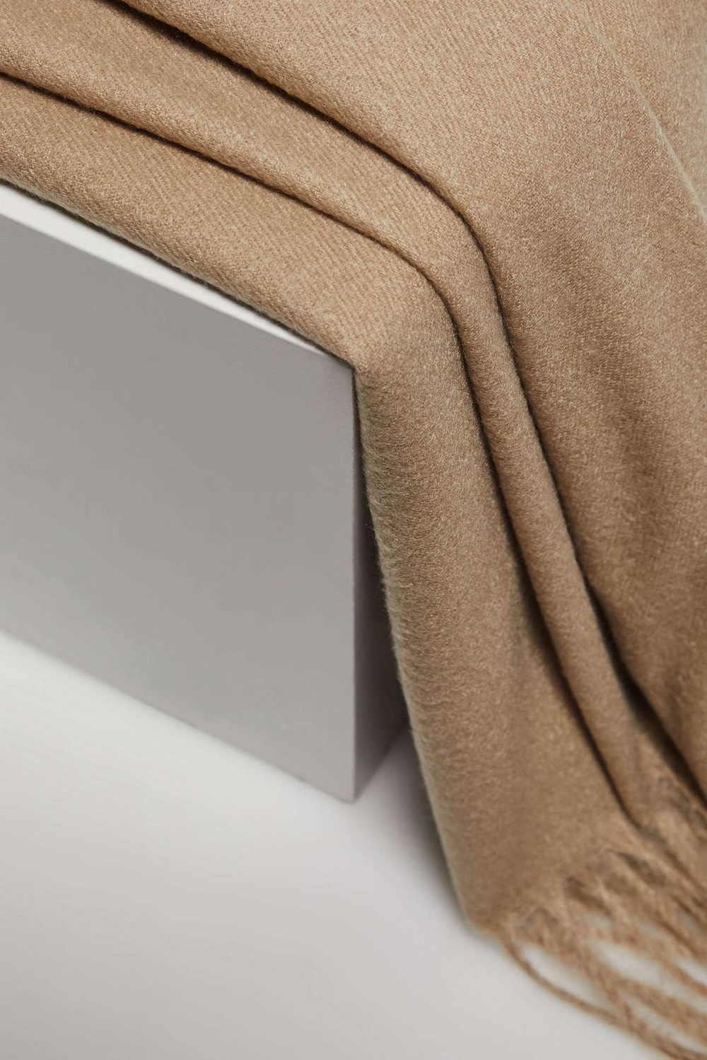 Marisse Smooth Dark Beige Scarf