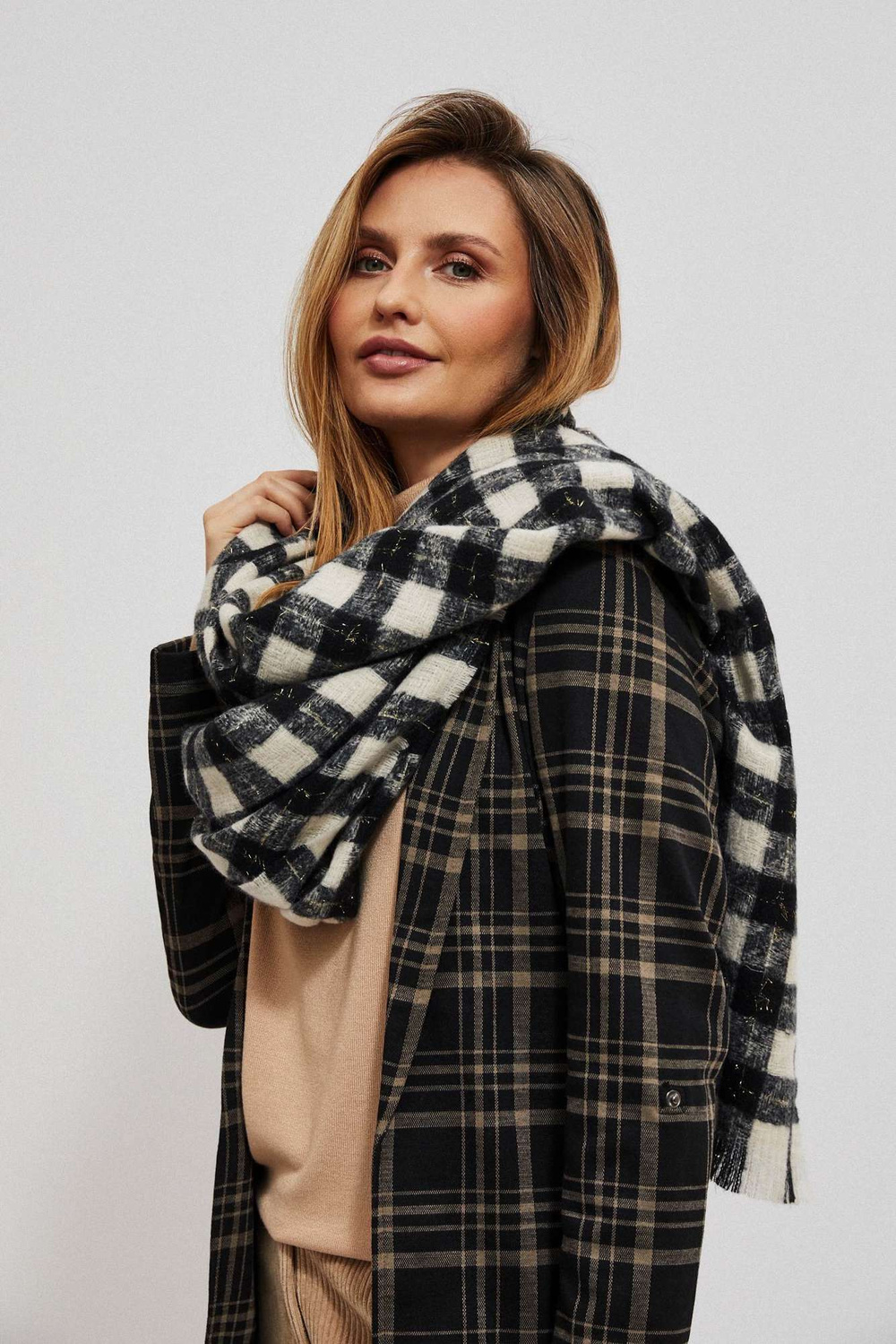 Marisse Checked scarf