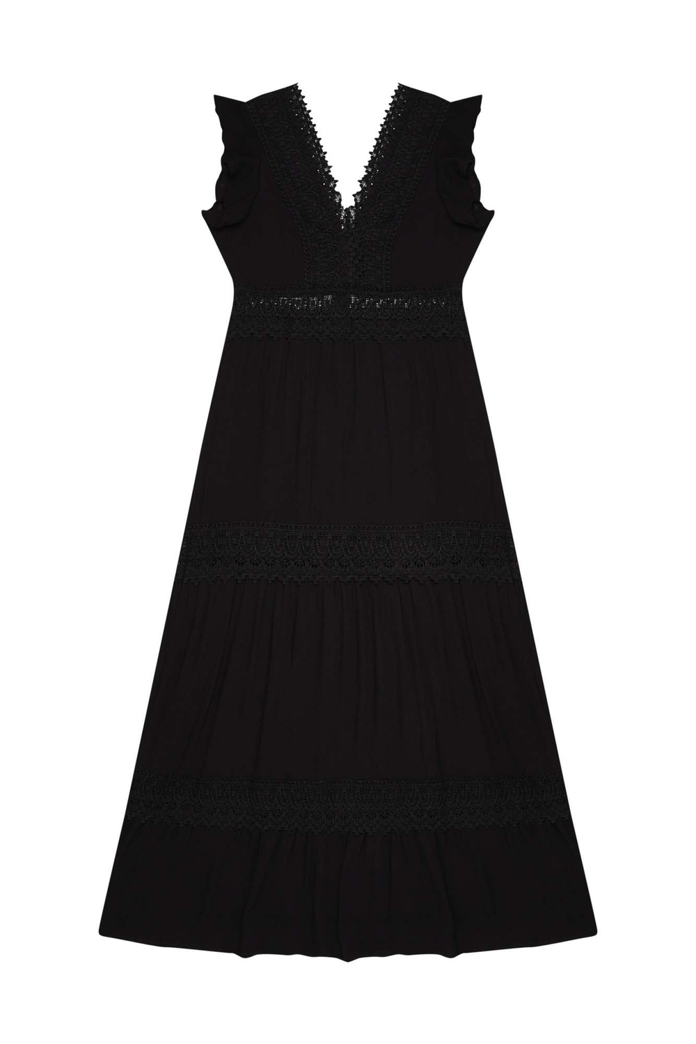 Marisse Smooth Viscose Dress L-Su-3760 Black