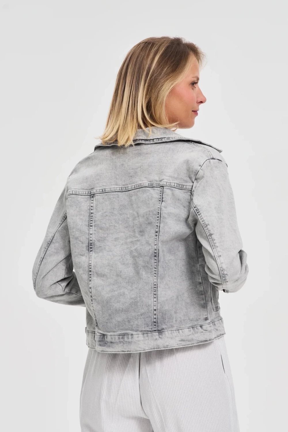 Marisse Gray Denim Jacket