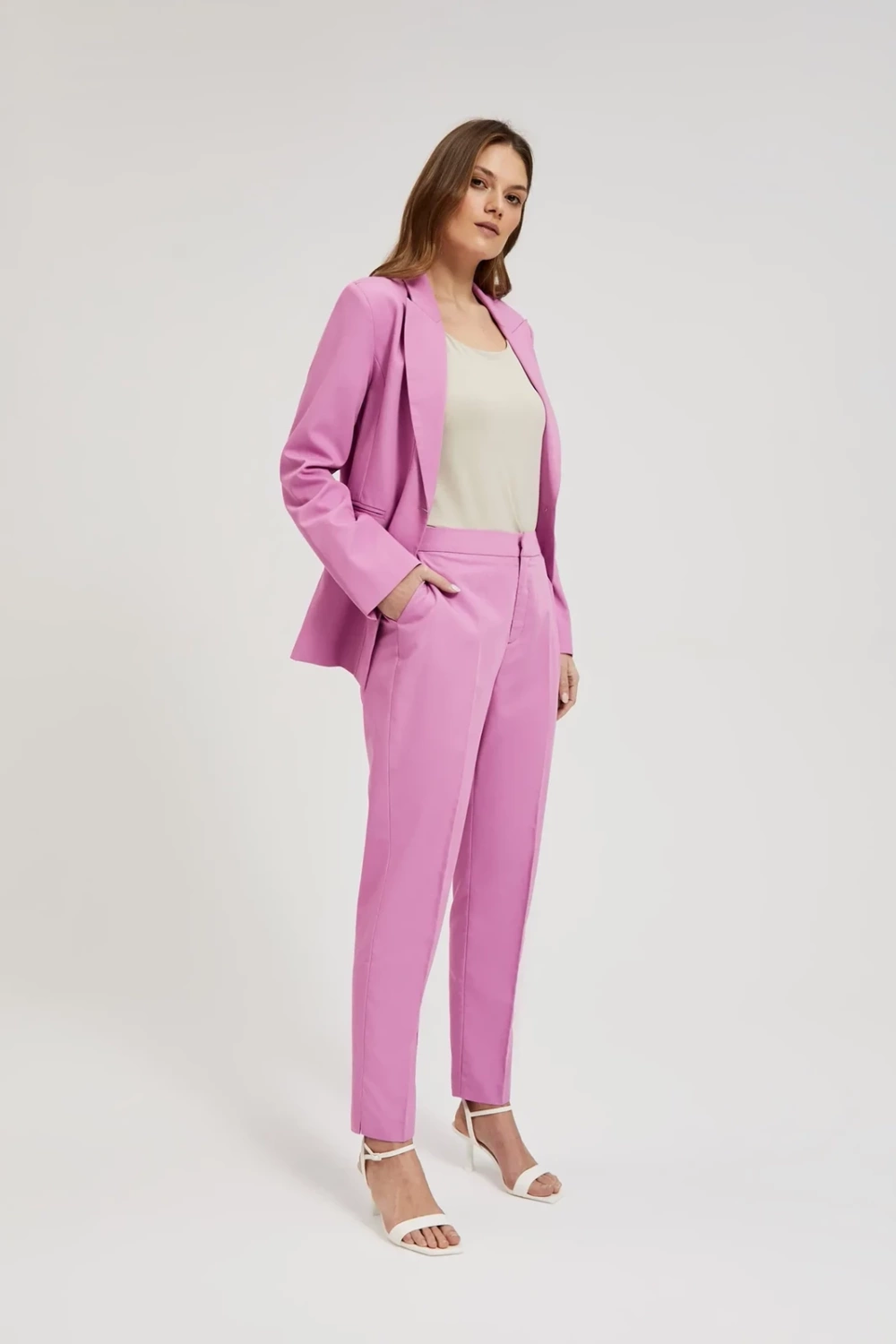 Women's trousers MOODO - pink