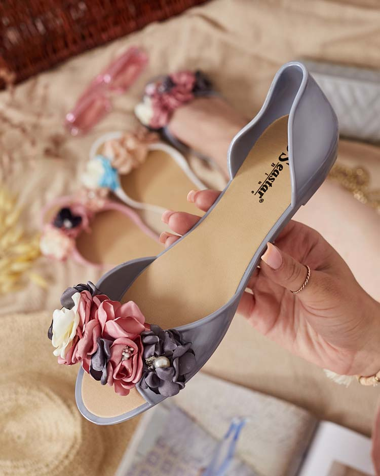 Resti Rubber ballerinas with flower Koddies