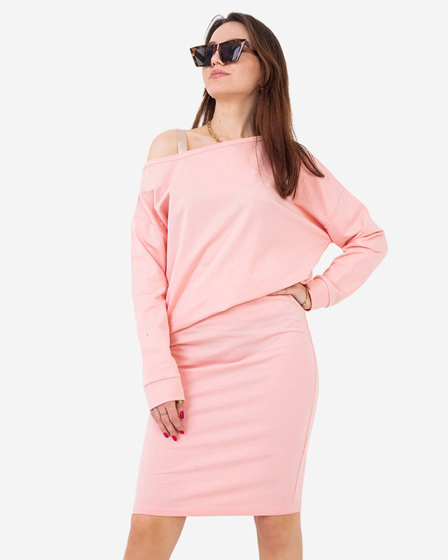 Resti Pink women's blouse and skirt set - Clothing