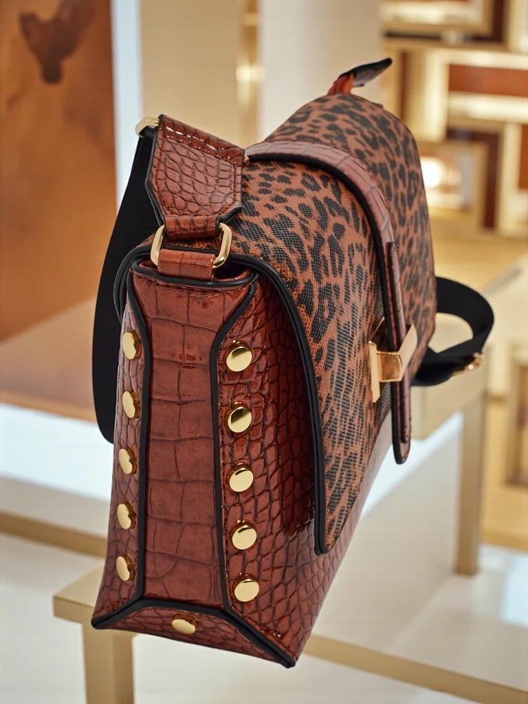 Resti Patent Small Women's Faux Leather Handbag Panthere Mist