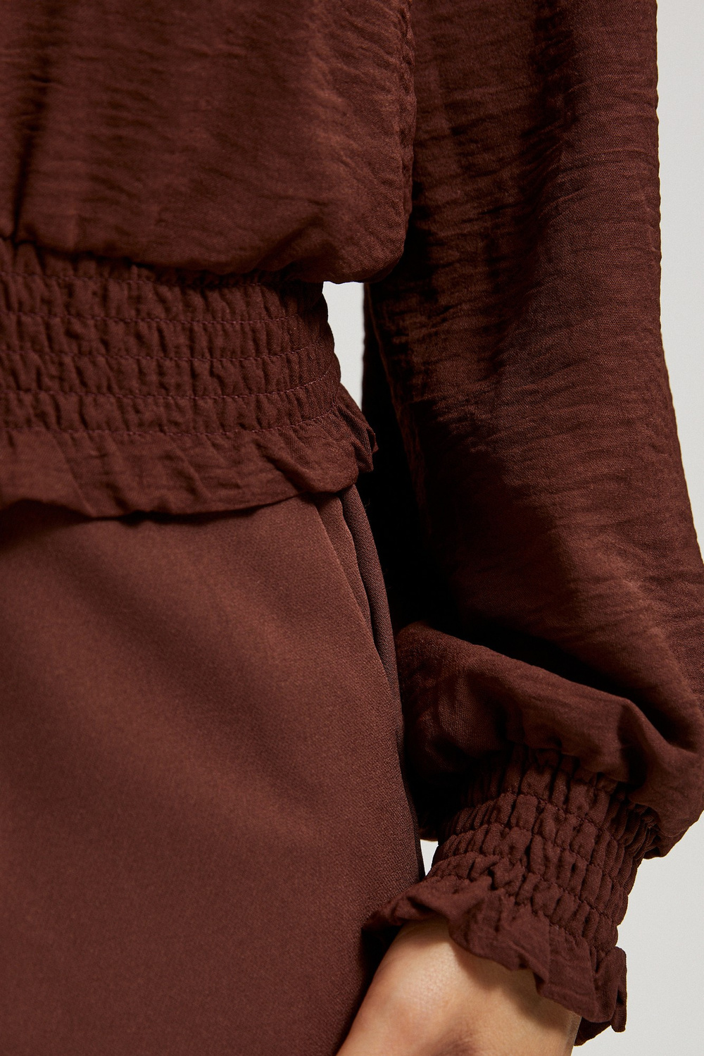 Marisse Plain Brown Shirt