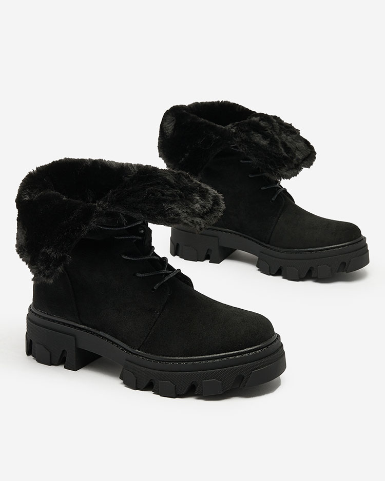 Resti Black women&#039;s lace-up boots Cavenma