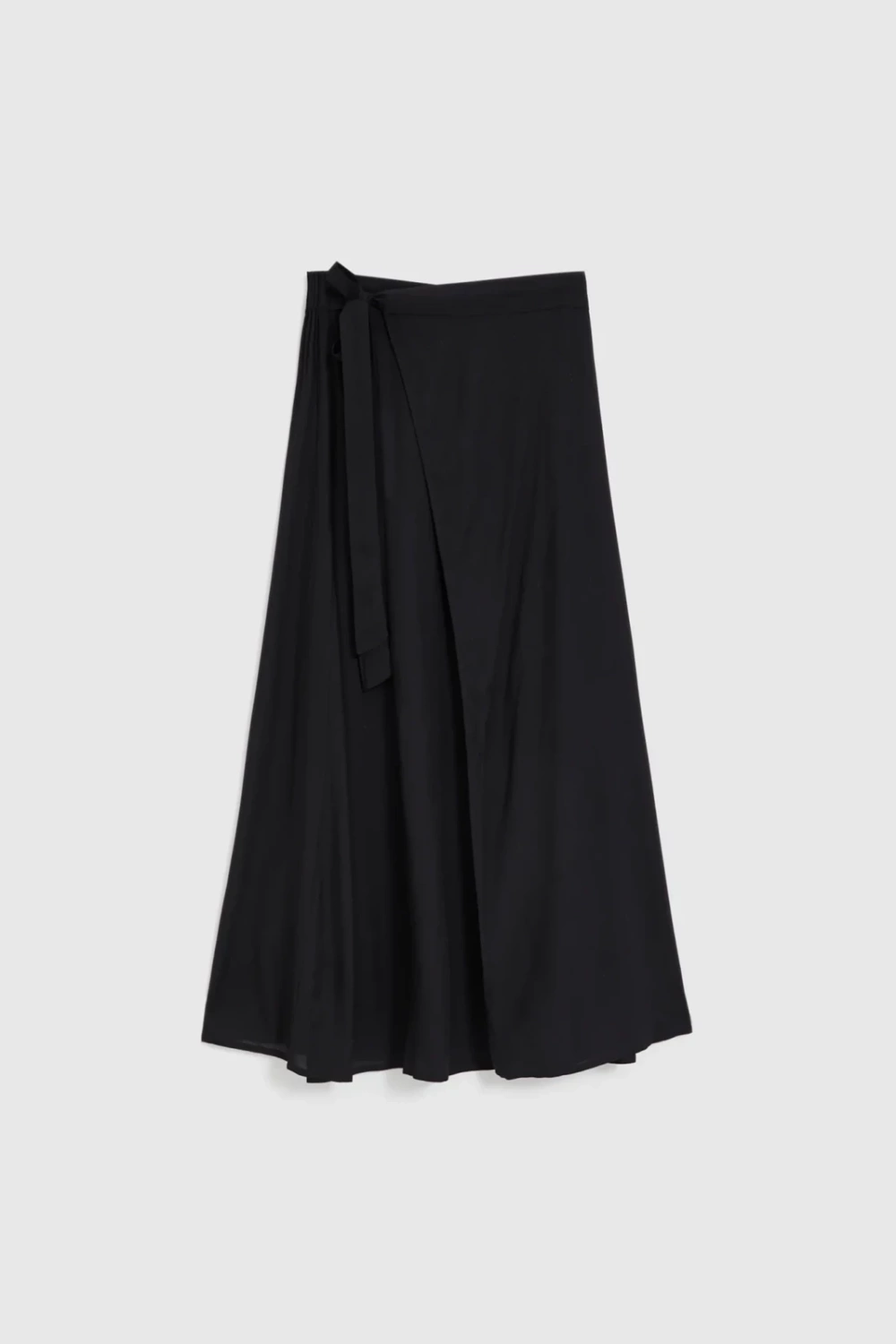 Marisse Viscose Midi Skirt Black