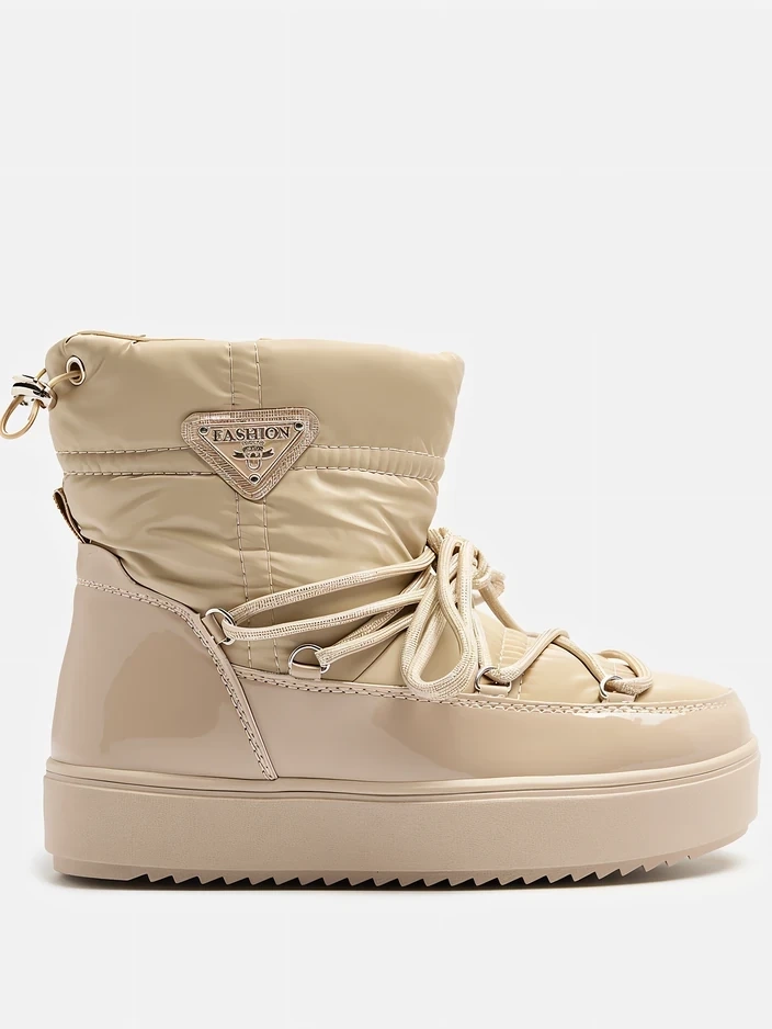 Resti Women&#039;s slip-on boots a&#039;la snow boots in light brown Vevnose