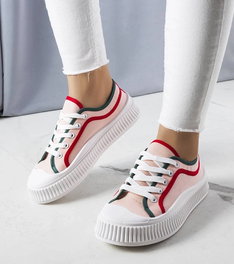 Gemre Pantofi sport cu platformă roz Johanna