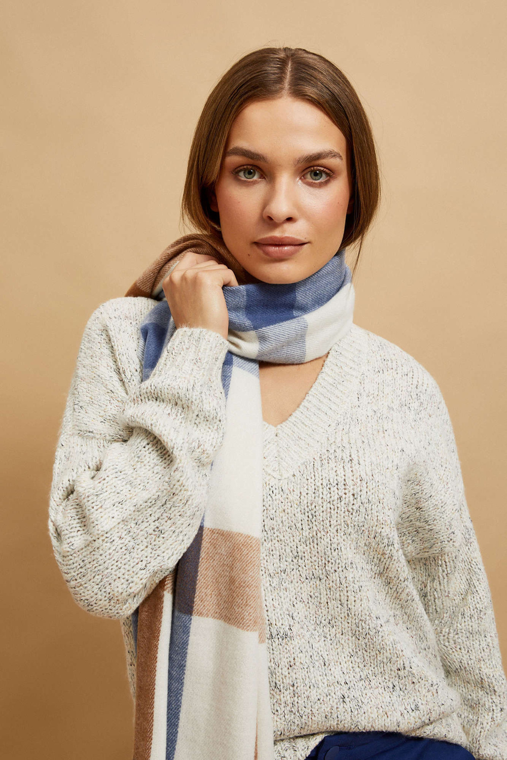 Marisse Checkered Scarf