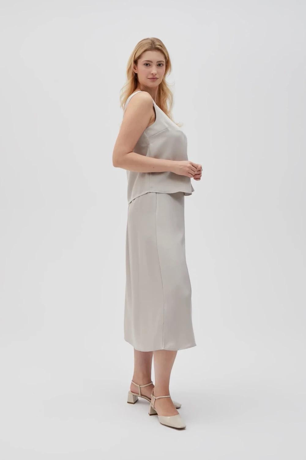 Marisse Women&#039;s Skirt L-Sc-4607 L.Beige