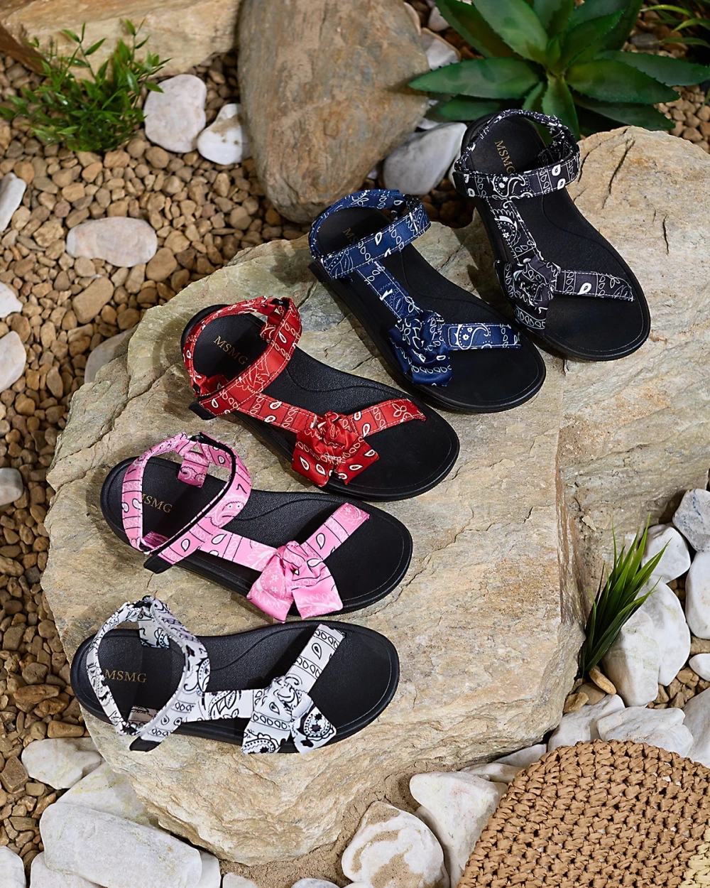 Resti White women's sandals with bow Oyall