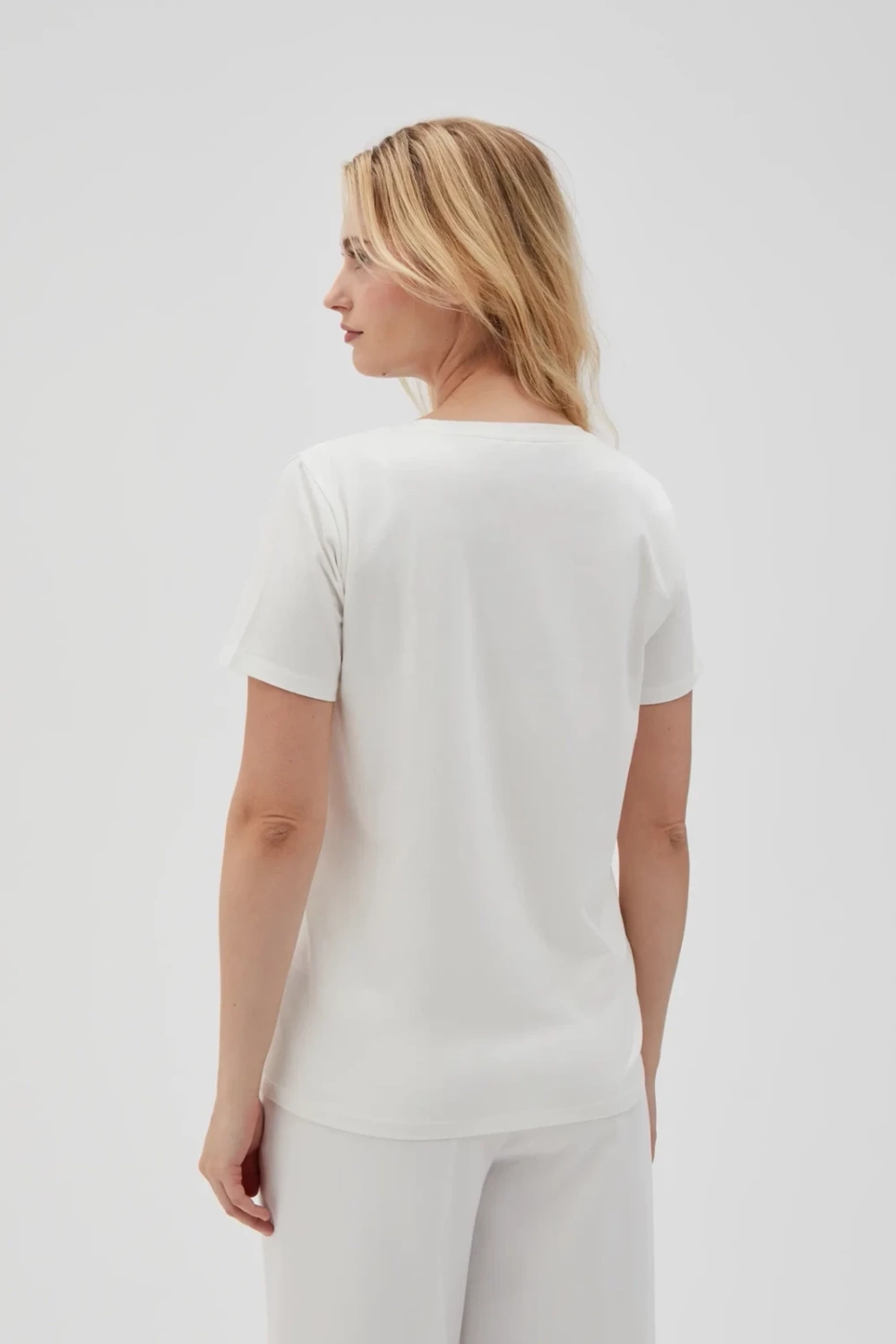 Marisse Women's T-Shirt L-Ts-4629 Off White