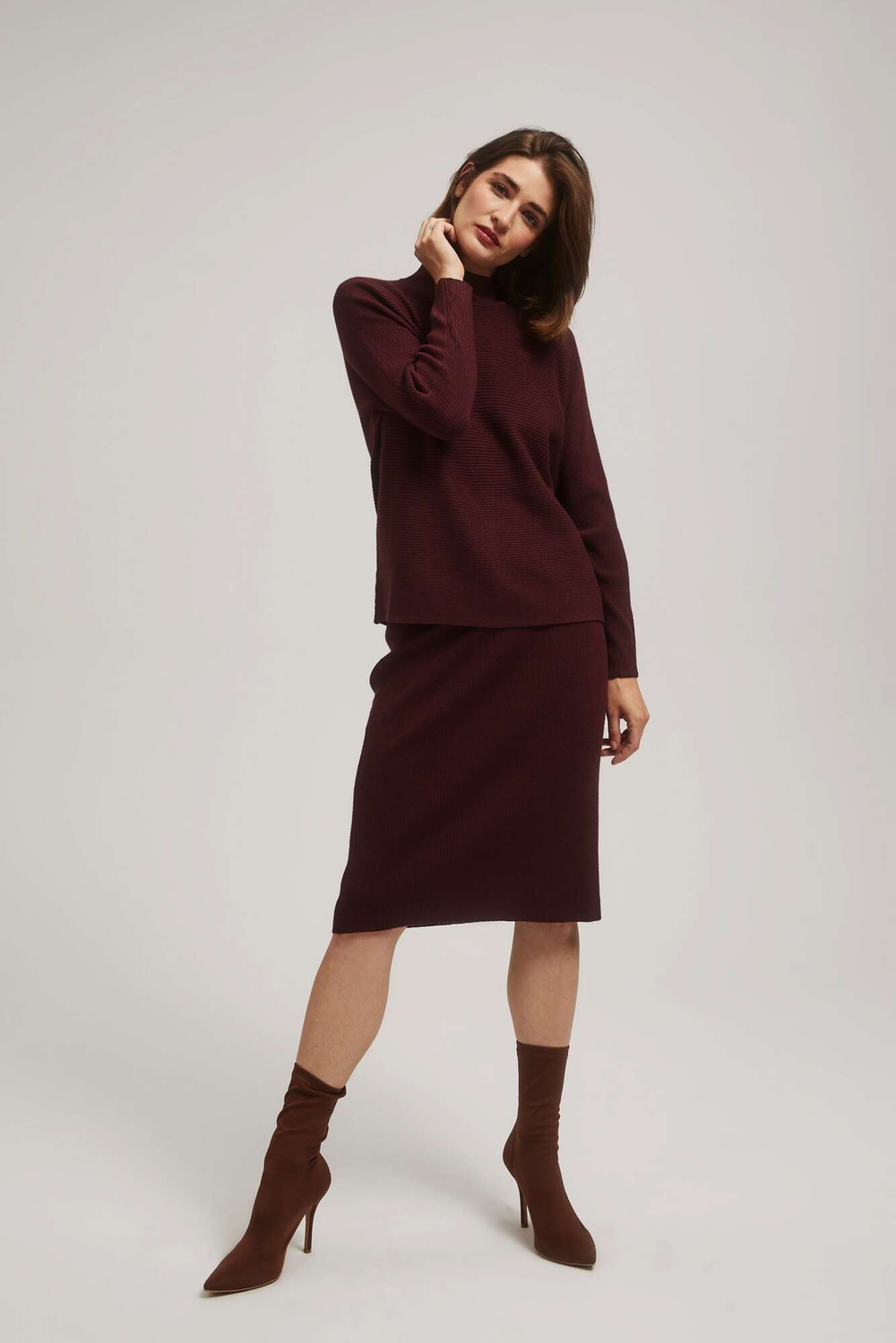Marisse Batwing Turtleneck Sweater