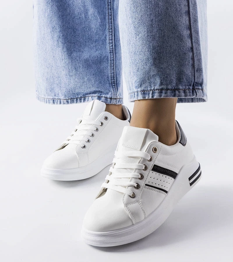 Gemre Adidași cu platformă albă de Lanoie