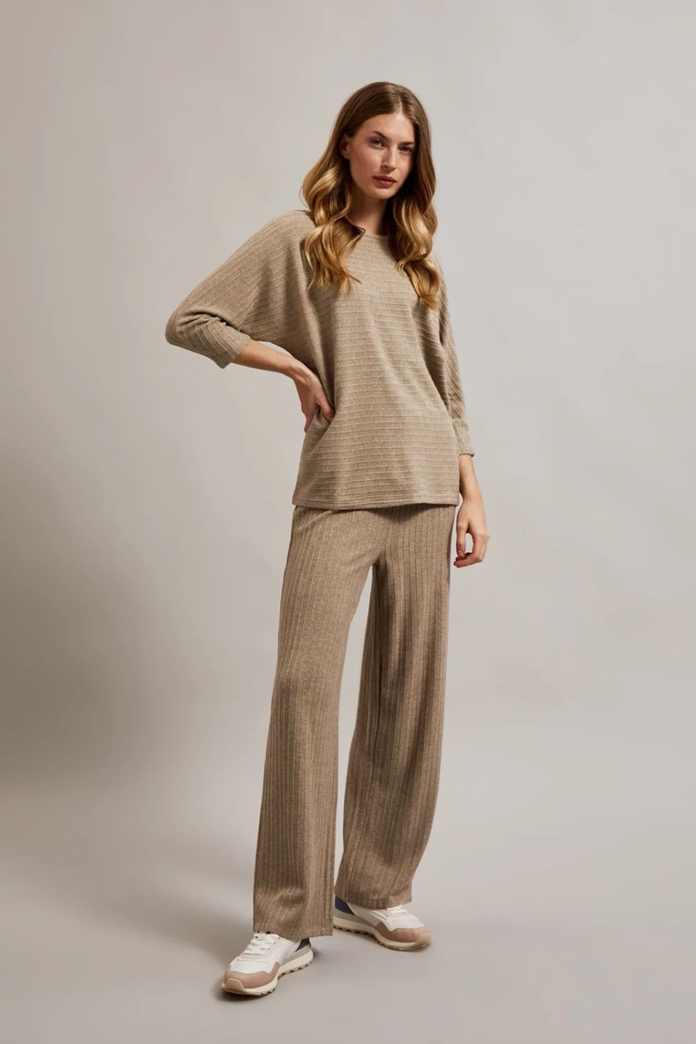 Marisse Women&#039;s Sweater Z-Sw-4562 Beige Melange