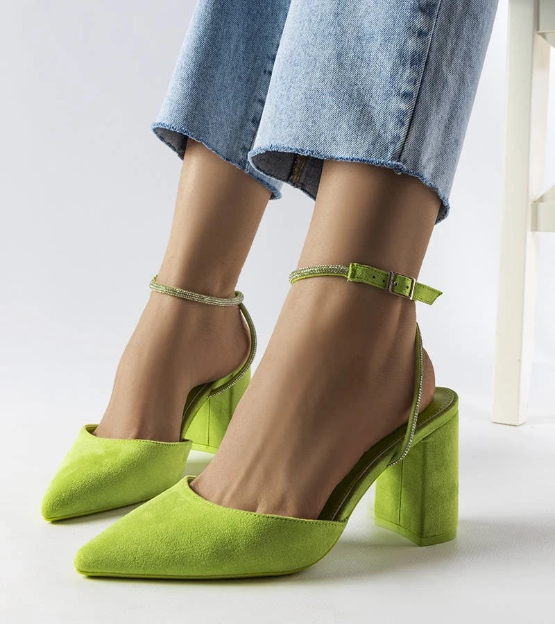 Gemre Pantofi stiletto Stella verzi