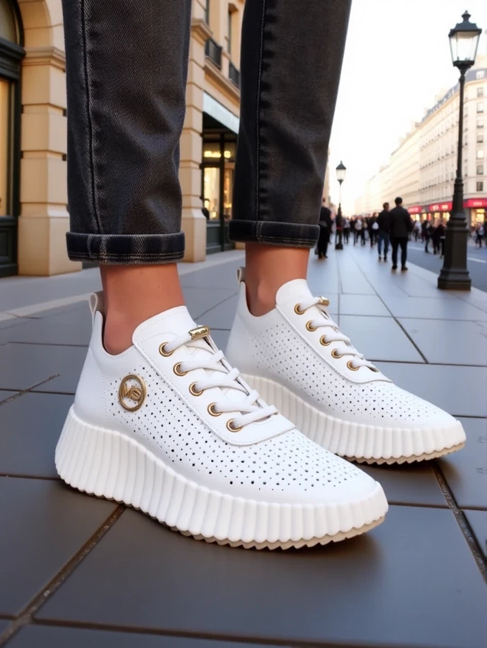 Resti Women's perforated sporty sneakers Jovenes